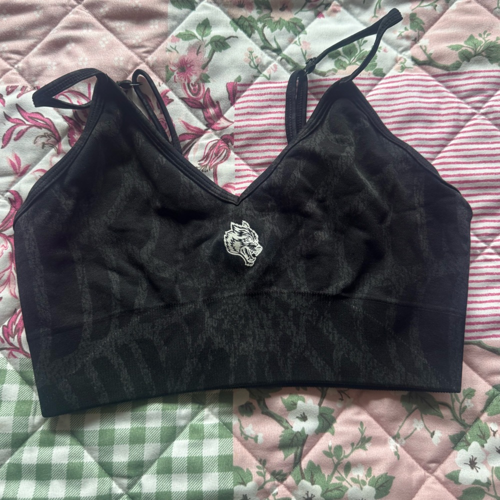 DARC Sports Bra with Small White Logo